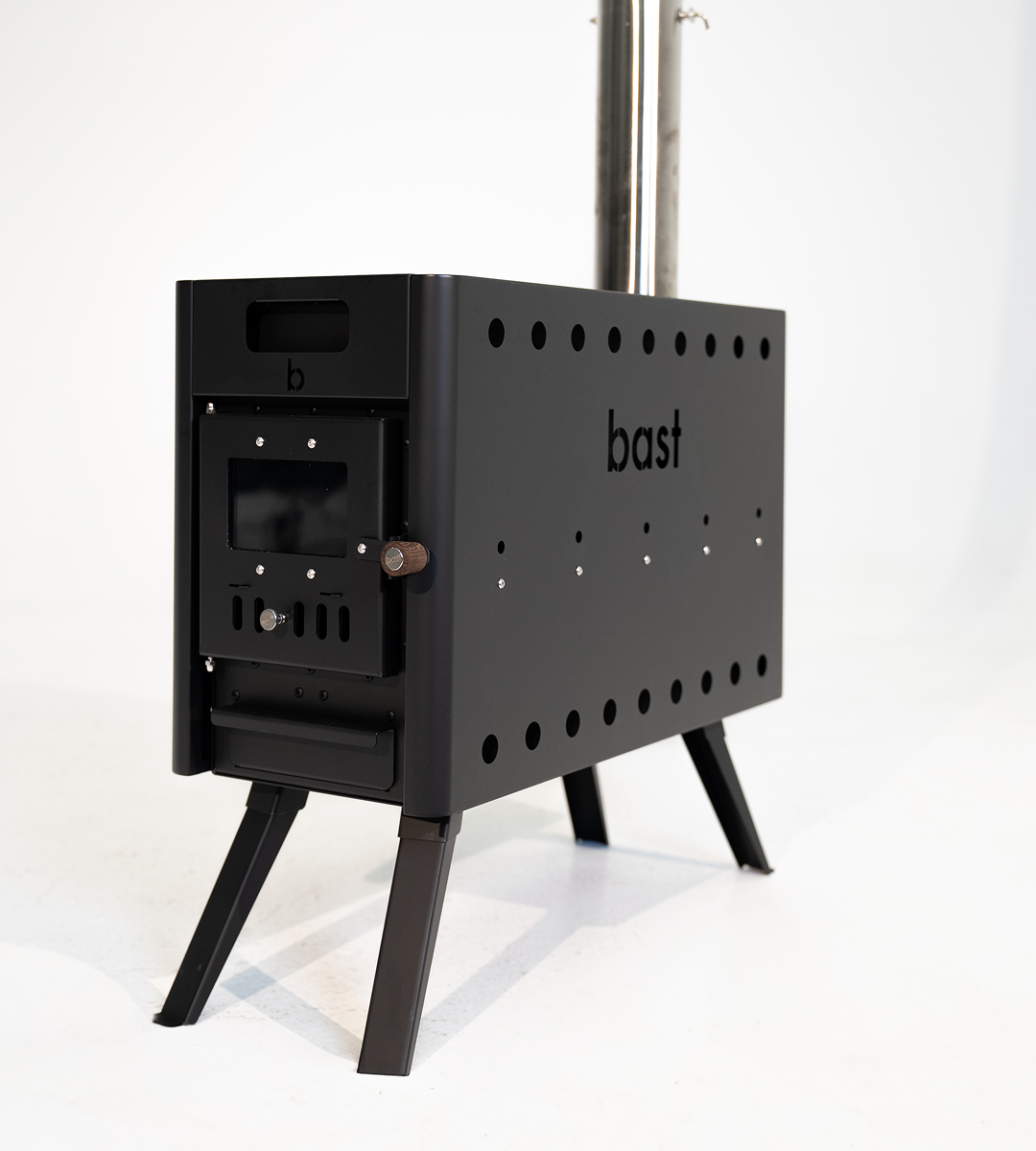 Bastutält kamin